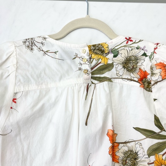 McGuire floral cotton blouse like new! - Picture 2 of 3